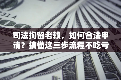 北京司法拘留老赖，如何合法申请？搞懂这三步流程不吃亏！